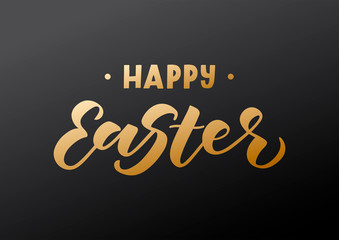 Happy Easter hand drawn lettering