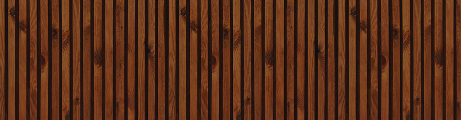 panoramic decorative panel of vertical pine planks