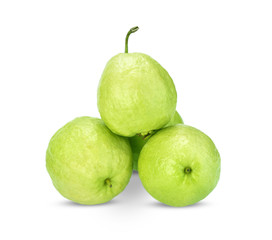 Fototapeta na wymiar guava fruit isolated on white background.
