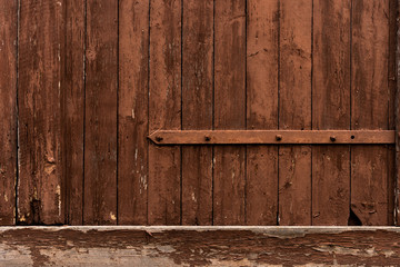Wom weather damaged wooden door