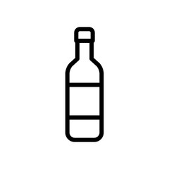 Beer bottle icon line style