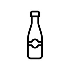 Beer bottle icon line style