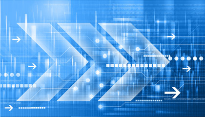 Abstract arrow background. Digital illustration.