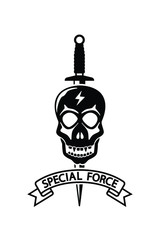 Special force soldier unit logo