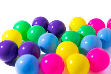 Fototapeta na wymiar colorful balloons on white background