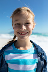 Girl looking at the camera