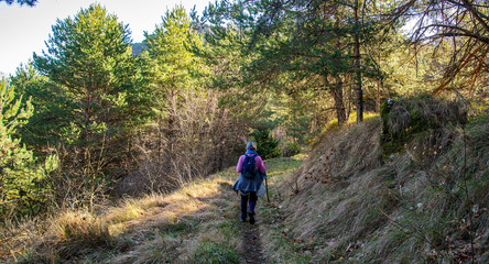 Obraz premium Breil sur Roya-Sentier de la Cougoule