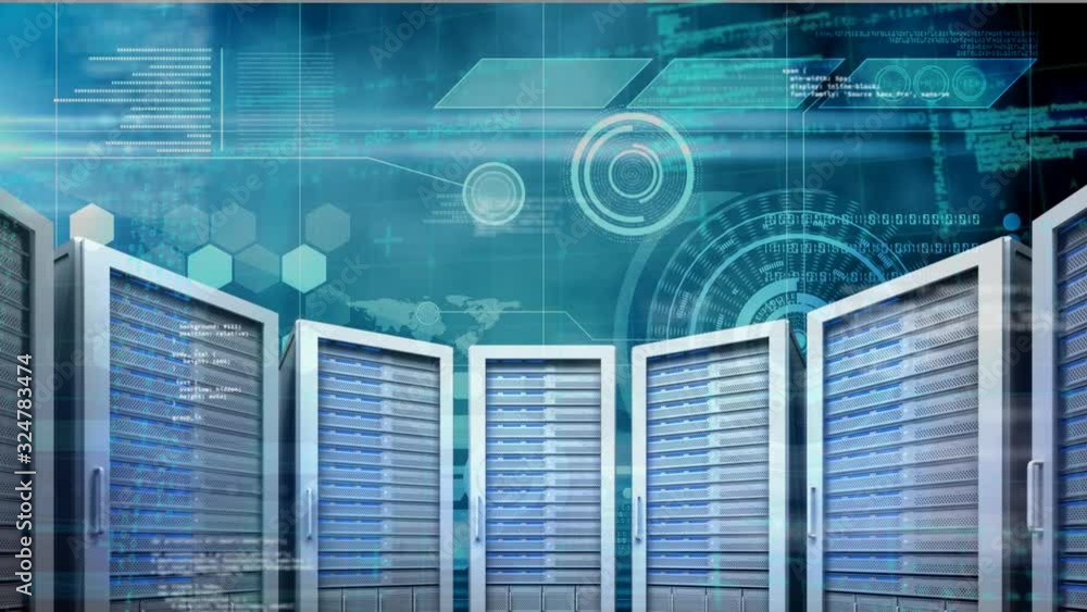 Aufkleber global technology and data processing