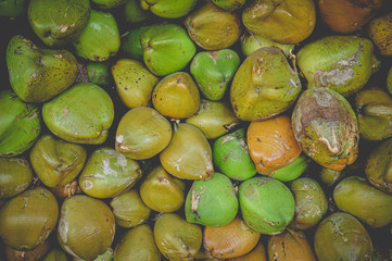 tender coconut  in the market