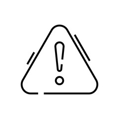 Alert line icon, concept sign, outline vector illustration, linear symbol.
