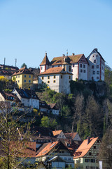 Die Burg Egloffstein/Deutschland in der Fränkischen Schweiz