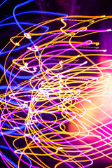 Abstract background of Blurry colorful of motions lights graphic design.