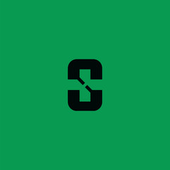 initial S letter logo plus cross design