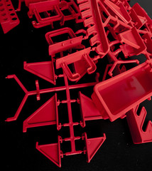 Industrial injection molding press the manufacture of plastic parts