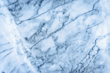Blue marble patterned texture background for interior design
