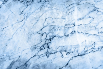 Blue marble patterned texture background for interior design