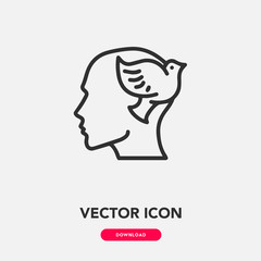 Empathy icon vector sign symbol