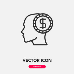 greed icon vector sign symbol