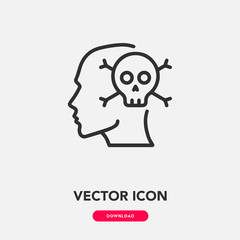 death icon vector sign symbol
