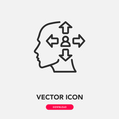 Extrovert icon vector. Extrovert personality icon vector symbol illustration. Modern simple vector icon for your design. extrovert icon vector	