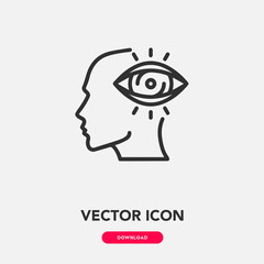 vision icon vector sign symbol