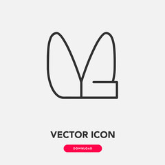 Fortune Cookie icon vector sign symbol