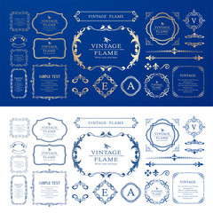 ウエディングフレームデザイン　ビンテージ　アンティーク　レトロ　ロイヤル　プレミアム　フレームセット