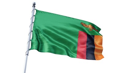 Flag Zambia ZM 4k