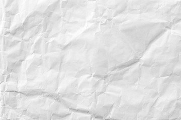 White crumpled recycle paper background