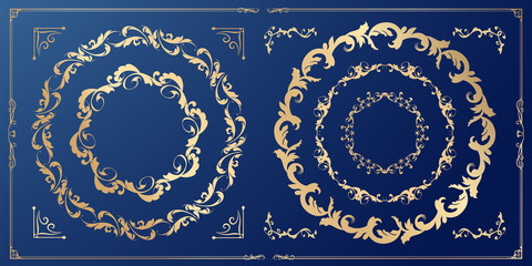 ウエディングフレームデザイン　ビンテージ　アンティーク　レトロ　ロイヤル　プレミアム　フレームセット