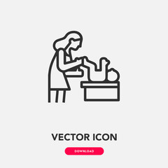 mother and son icon vector sign symbol