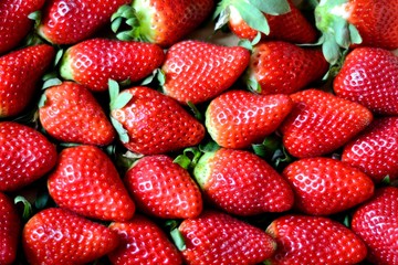 fresh healthy and delicious strawberries