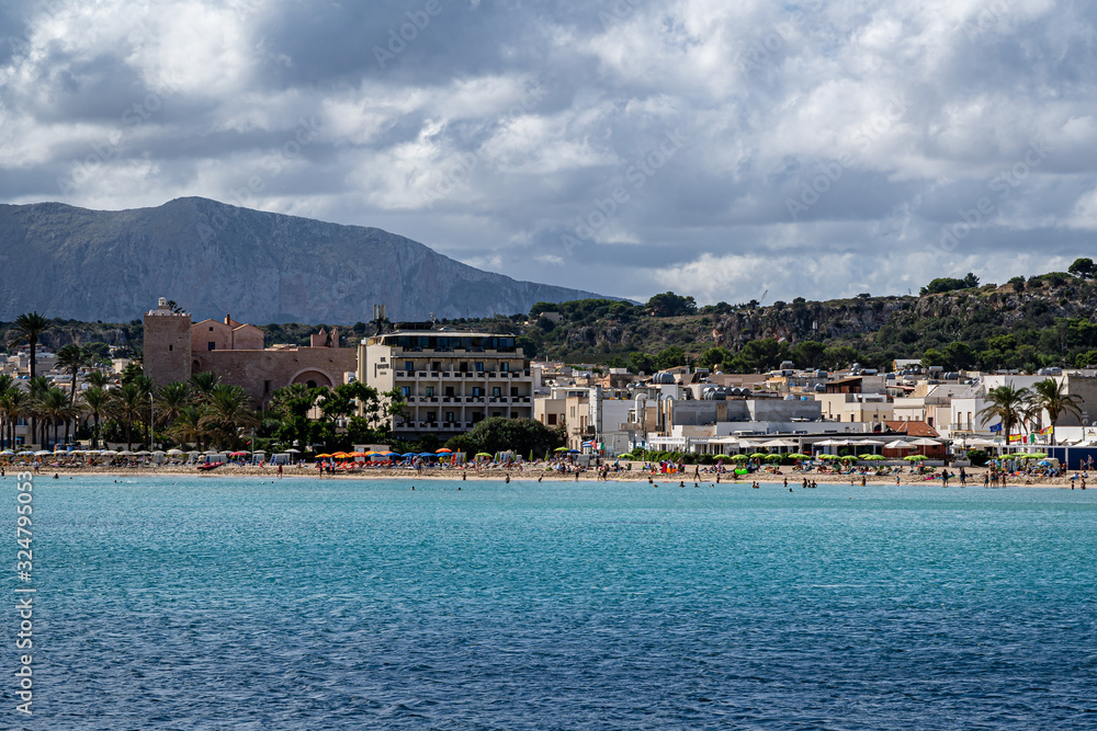 Sticker Beautiful view of  San Vito Lo Capo