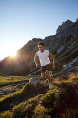 Trail running in the Austrian Alps