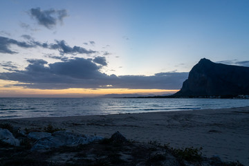 Fototapeta na wymiar San Vito Lo Capo sunrise
