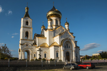 Fototapeta na wymiar Orthodox church in Mukachev, Ukraine