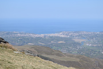 Beautiful view Larrun mountain Basque Country France Europe 