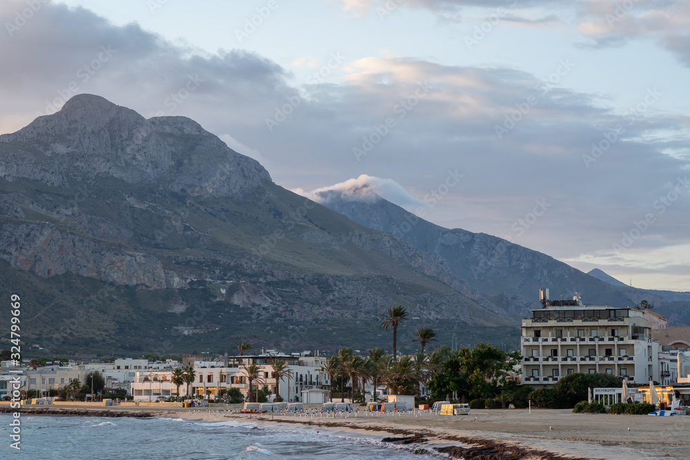 Sticker Beautiful view of  San Vito Lo Capo