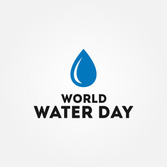 World Water Day Vector Design
