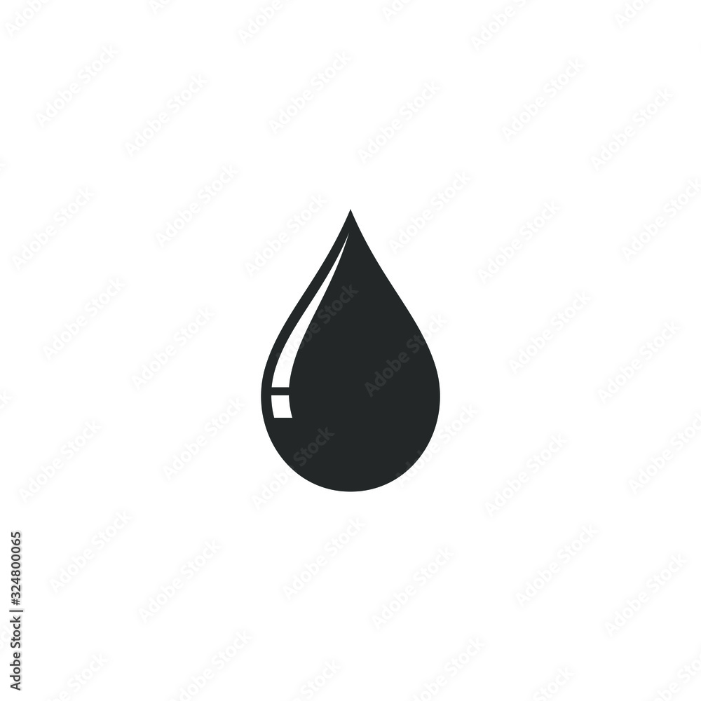 Aufkleber drop icon template color editable. rain drop symbol vector sign isolated on white background illustr