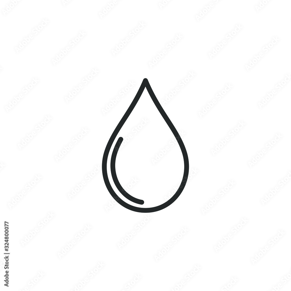 Aufkleber drop icon template color editable. rain drop symbol vector sign isolated on white background illustr