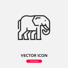 elephant icon vector sign symbol