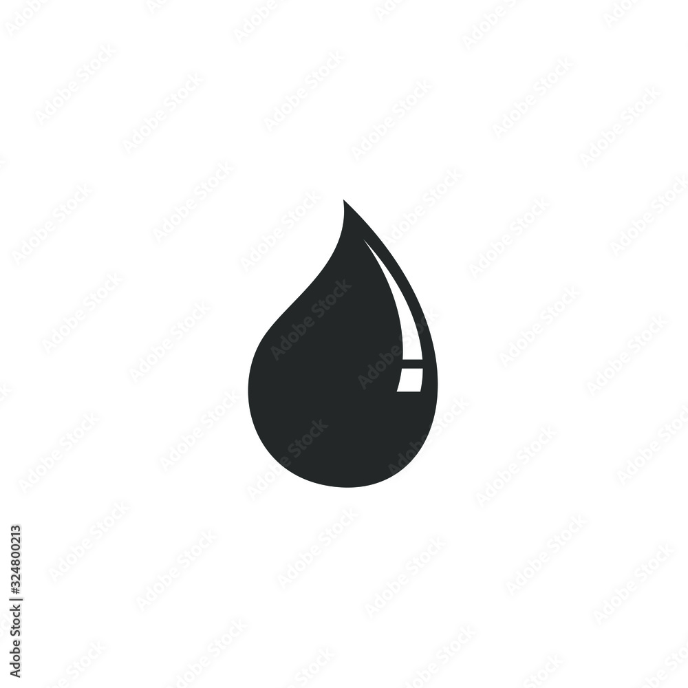 Aufkleber drop icon template color editable. rain drop symbol vector sign isolated on white background illustr