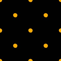 Polka dots seamless pattern. Vector dot pattern background. Black gold aesthetic. Great for fabric, scrapbooking and textile. Flat