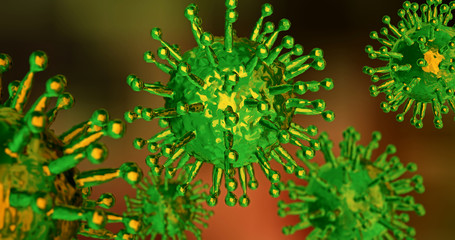 Fototapeta na wymiar Virus - Coronavirus, Krankheit, Infektion
