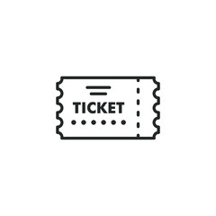 Ticket icon template color editable. Ticket symbol vector sign isolated on white background illustration for graphic and web design.