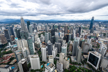 city skyline in kuala lumpur