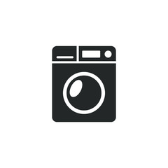 Washing machine icon template color editable. Washing machine symbol vector sign isolated on white background illustration for graphic and web design.