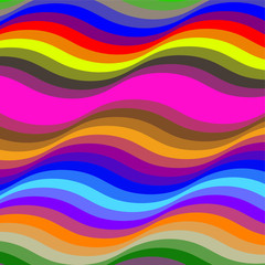 Stripe Wave Vector Colorful Background Pattern Illustration