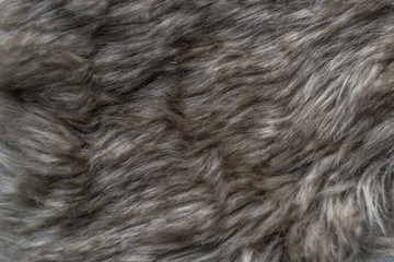 Gray Brown Faux Wolf Fur Texture Background Chic Cape
